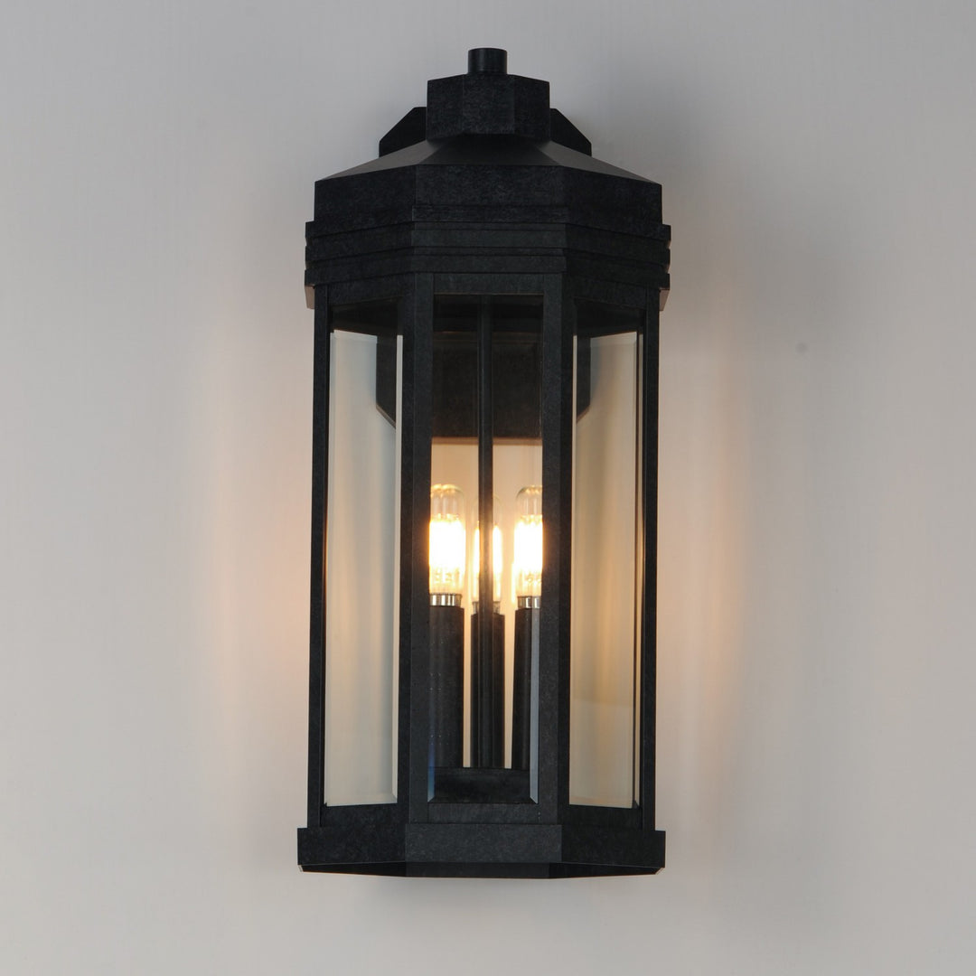 Maxim - 30224CLBKP - Three Light Outdoor Wall Sconce - Wright - Black Patina