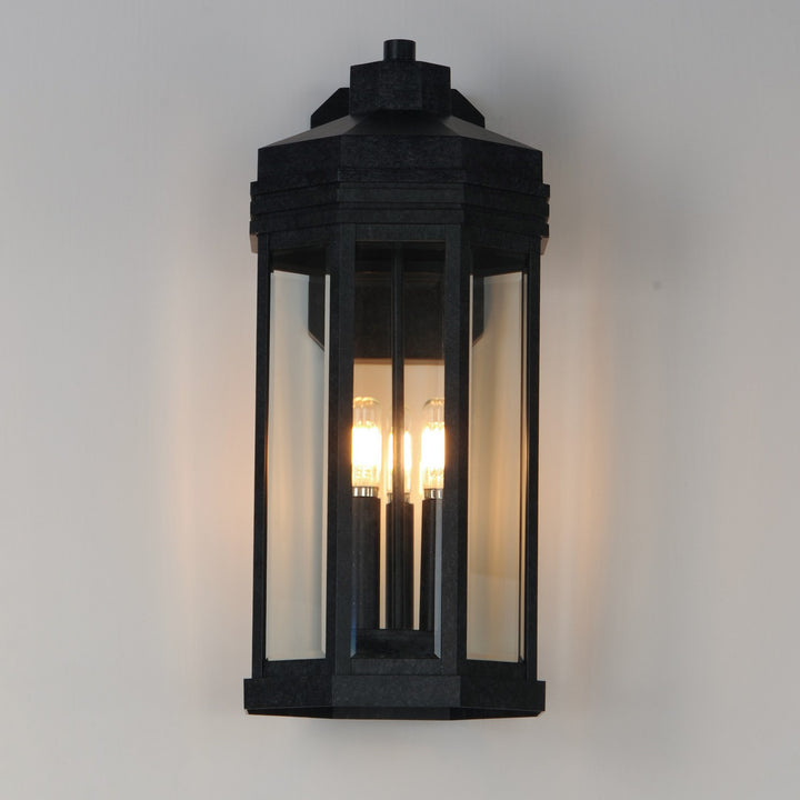 Maxim - 30224CLBKP - Three Light Outdoor Wall Sconce - Wright - Black Patina