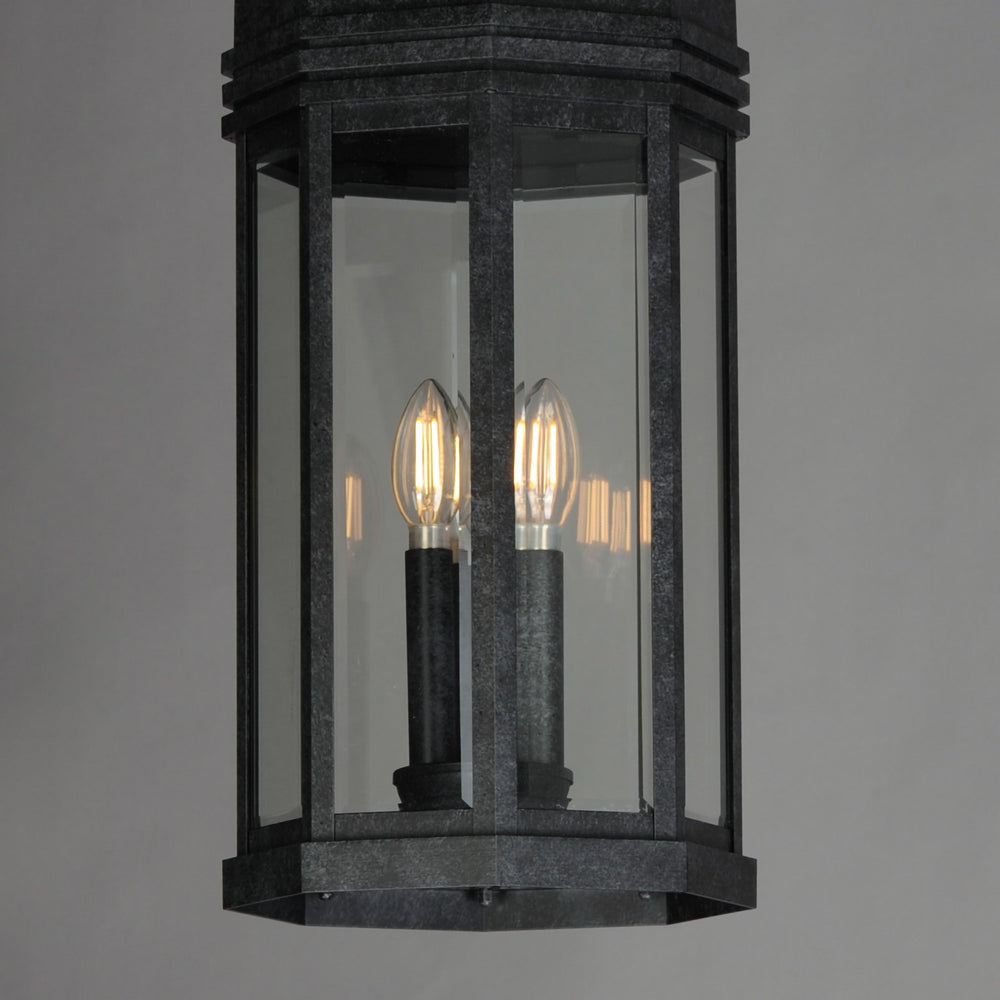 Maxim - 30229CLBKP - Three Light Outdoor Pendant - Wright - Black Patina