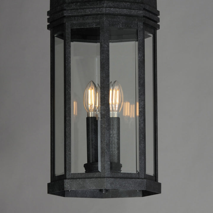 Maxim - 30229CLBKP - Three Light Outdoor Pendant - Wright - Black Patina