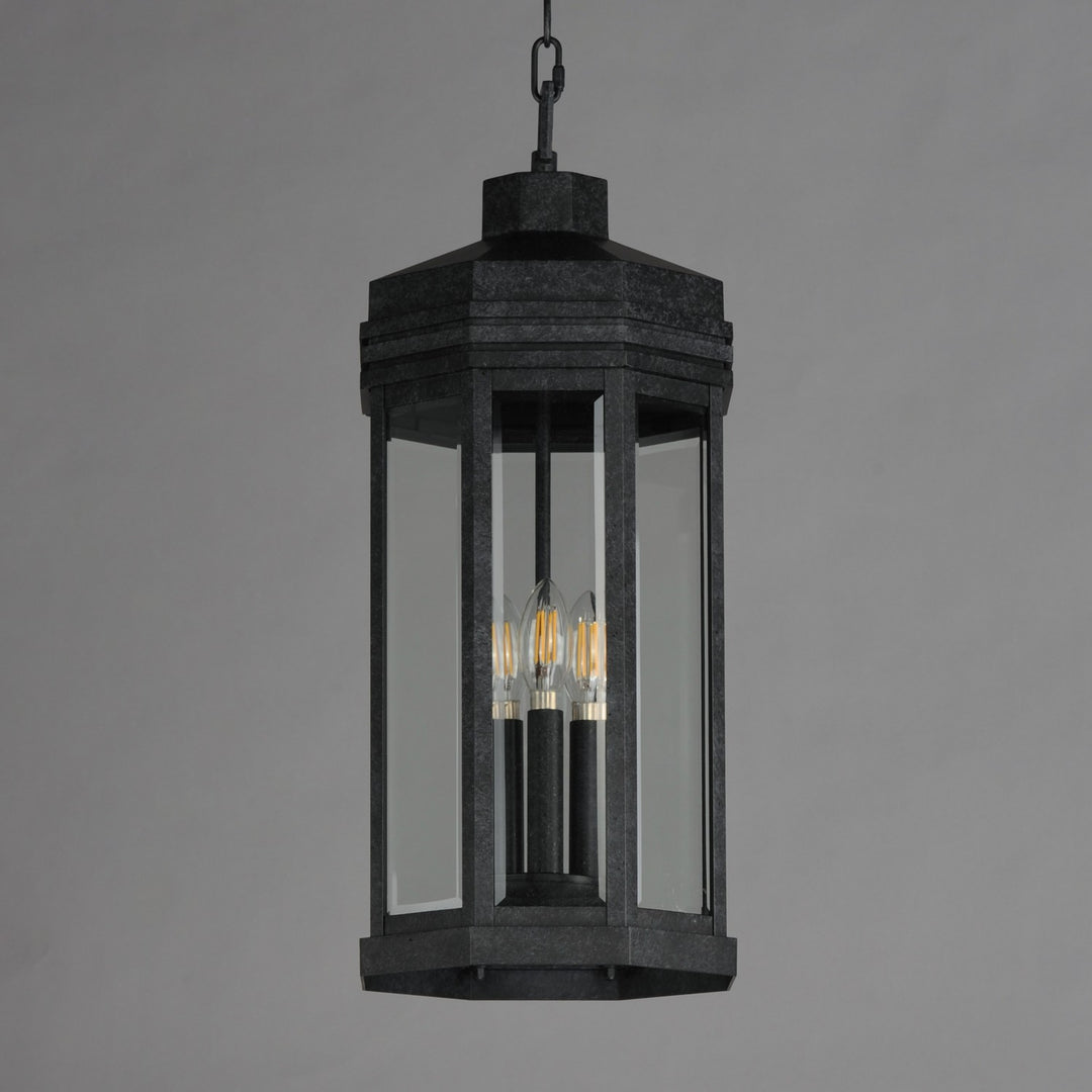 Maxim - 30229CLBKP - Three Light Outdoor Pendant - Wright - Black Patina