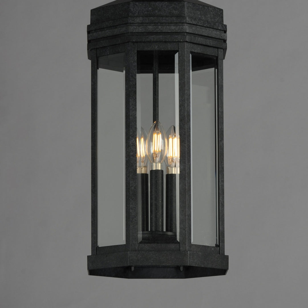 Maxim - 30229CLBKP - Three Light Outdoor Pendant - Wright - Black Patina