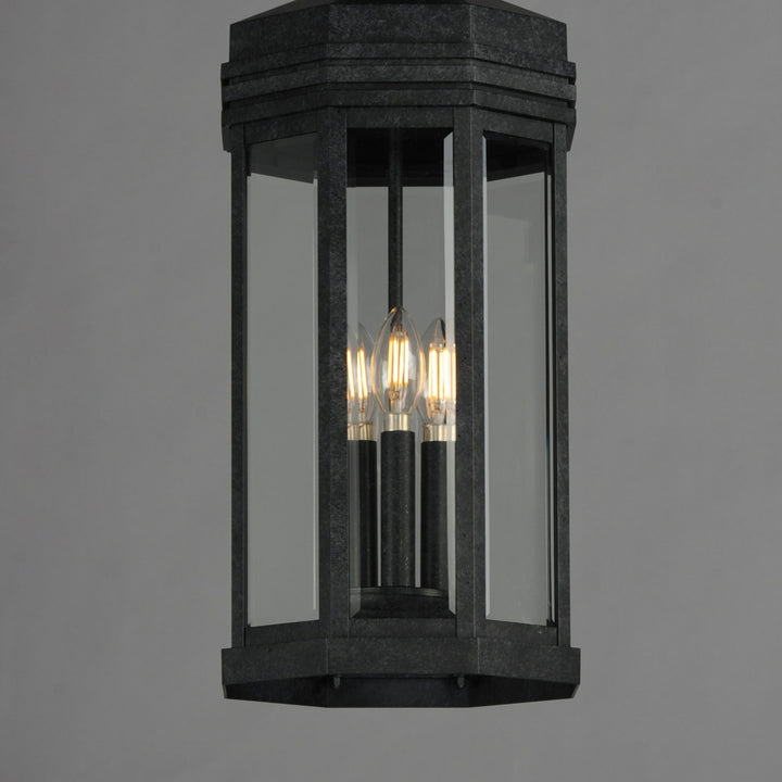 Maxim - 30229CLBKP - Three Light Outdoor Pendant - Wright - Black Patina