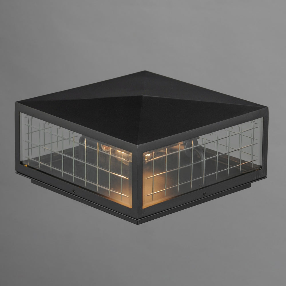 Maxim - 30690CLBK - Two Light Deck Lantern - Magnus - Black