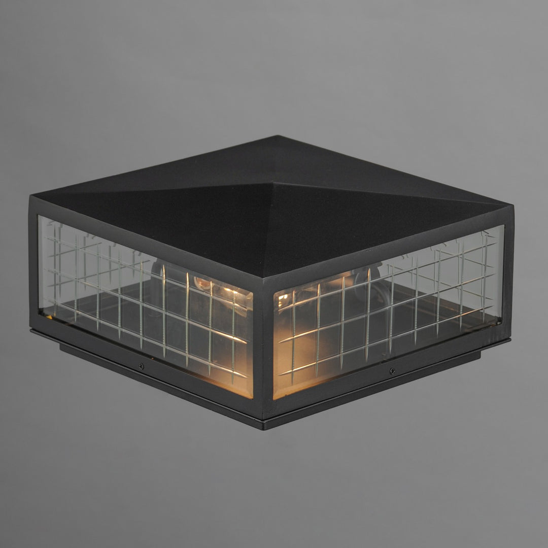 Maxim - 30690CLBK - Two Light Deck Lantern - Magnus - Black