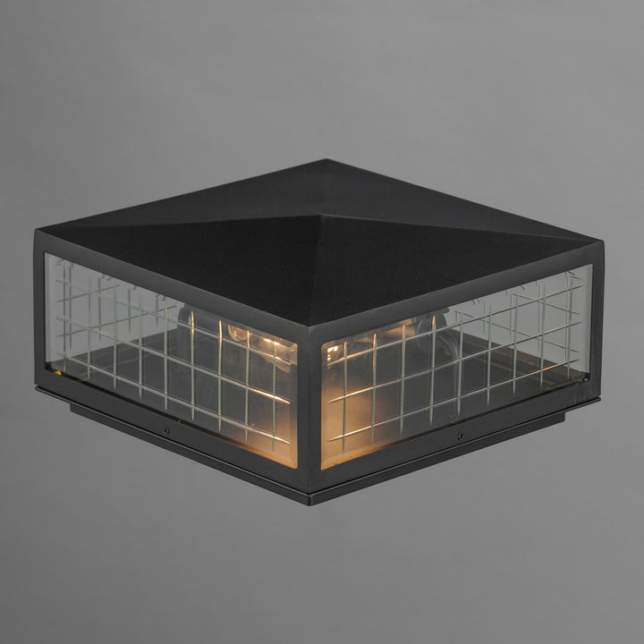Maxim - 30690CLBK - Two Light Deck Lantern - Magnus - Black