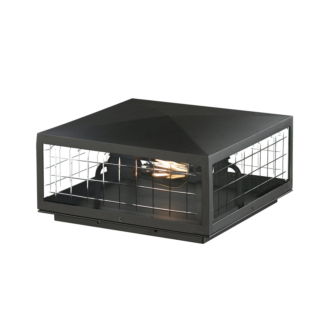 Maxim - 30690CLBK - Two Light Deck Lantern - Magnus - Black