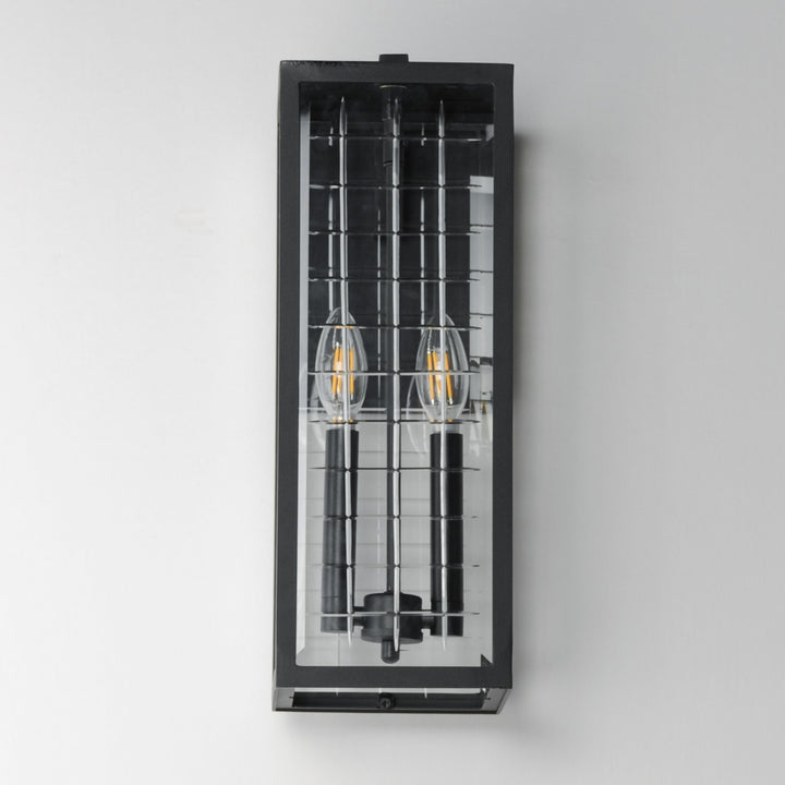 Maxim - 30693CLBK - Two Light Outdoor Wall Sconce - Magnus - Black