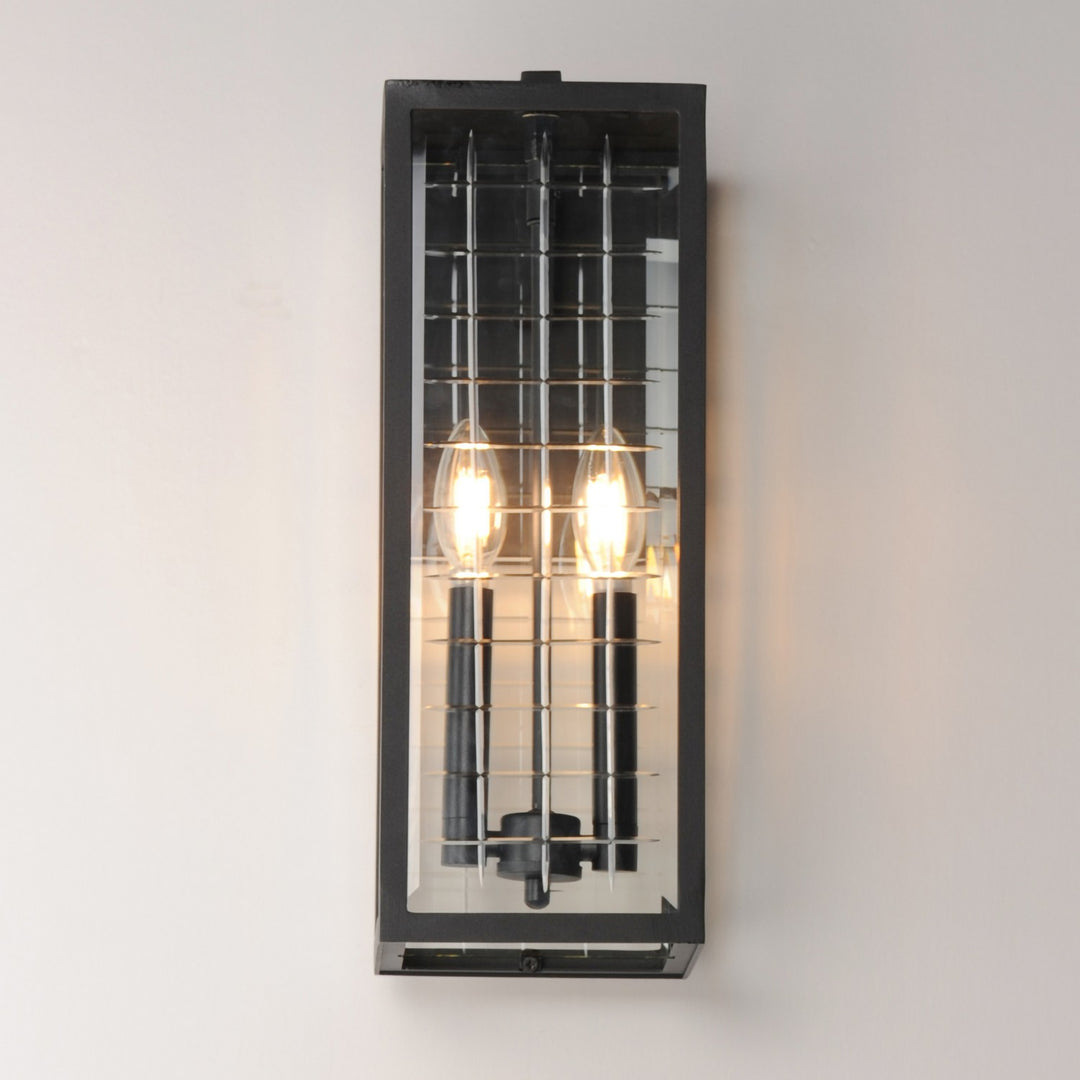 Maxim - 30693CLBK - Two Light Outdoor Wall Sconce - Magnus - Black