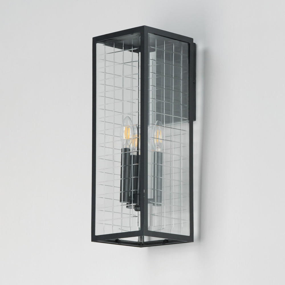 Maxim - 30694CLBK - Three Light Outdoor Wall Sconce - Magnus - Black