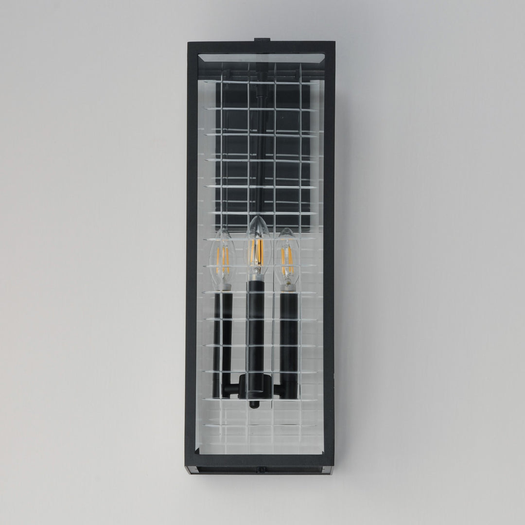 Maxim - 30694CLBK - Three Light Outdoor Wall Sconce - Magnus - Black