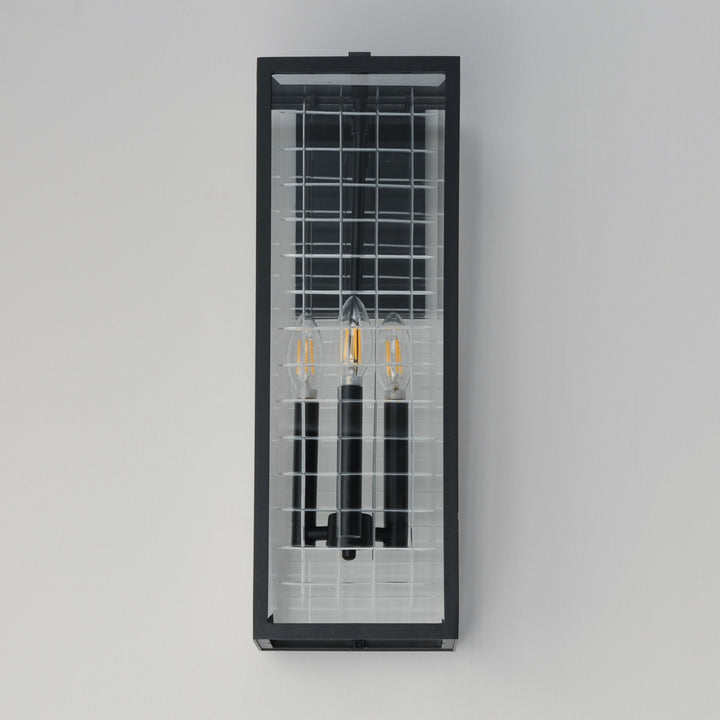 Maxim - 30694CLBK - Three Light Outdoor Wall Sconce - Magnus - Black
