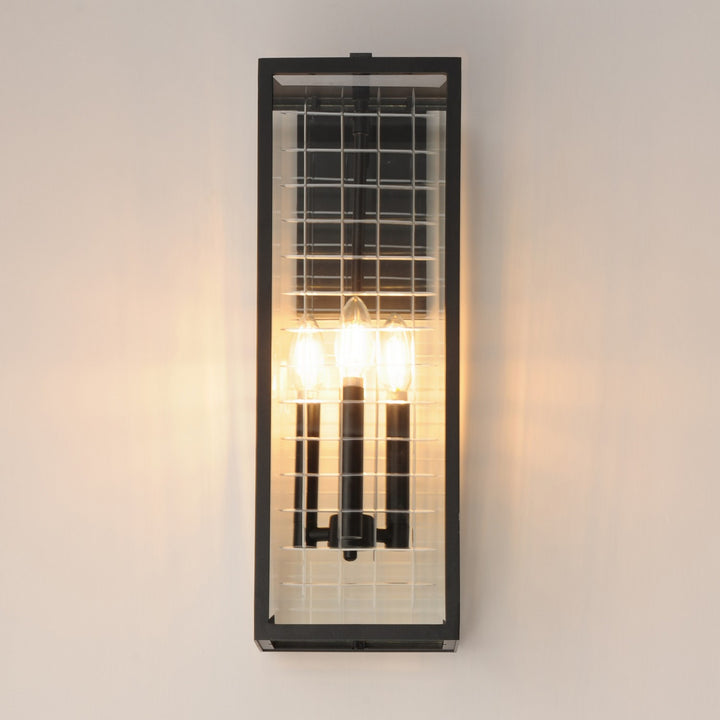 Maxim - 30694CLBK - Three Light Outdoor Wall Sconce - Magnus - Black