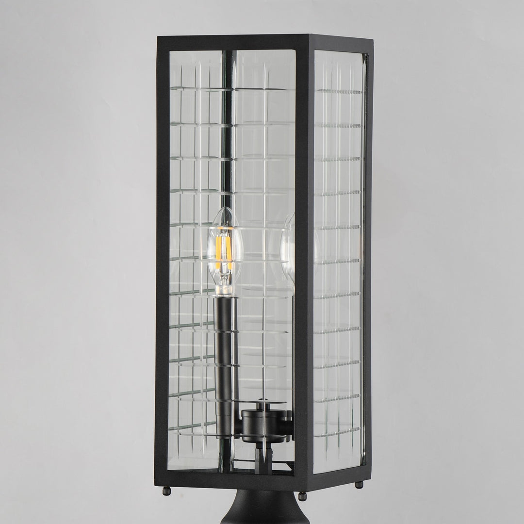 Maxim - 30699CLBK - Two Light Outdoor Post Lantern - Magnus - Black