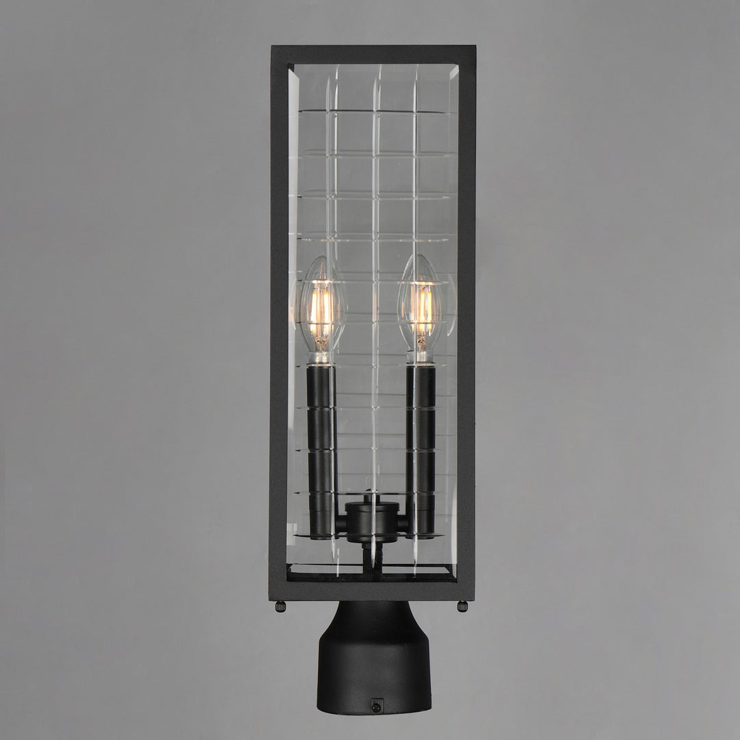 Maxim - 30699CLBK - Two Light Outdoor Post Lantern - Magnus - Black