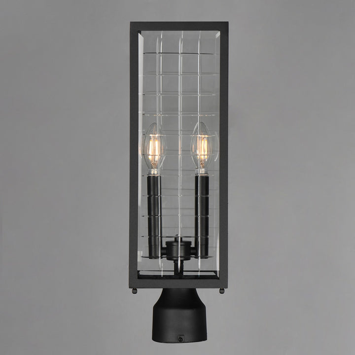 Maxim - 30699CLBK - Two Light Outdoor Post Lantern - Magnus - Black