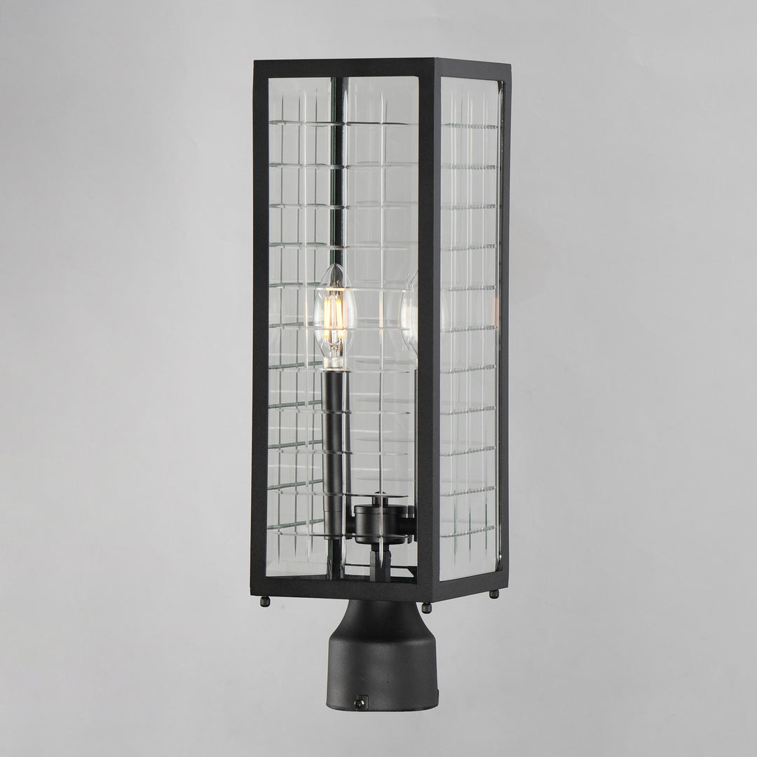 Maxim - 30699CLBK - Two Light Outdoor Post Lantern - Magnus - Black