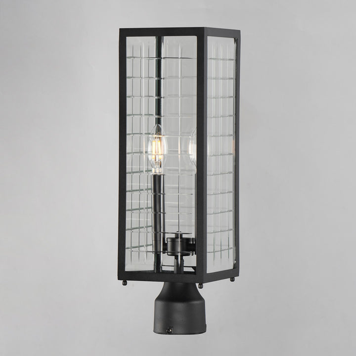 Maxim - 30699CLBK - Two Light Outdoor Post Lantern - Magnus - Black