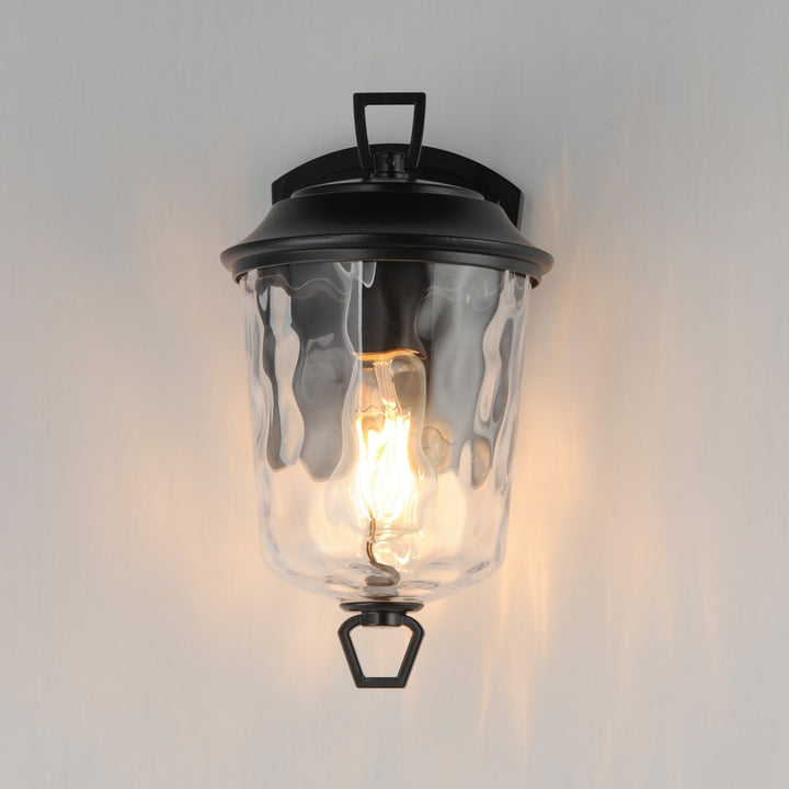 Maxim - 34211WGDBZ - One Light Outdoor Wall Sconce - Prescott - Dark Bronze