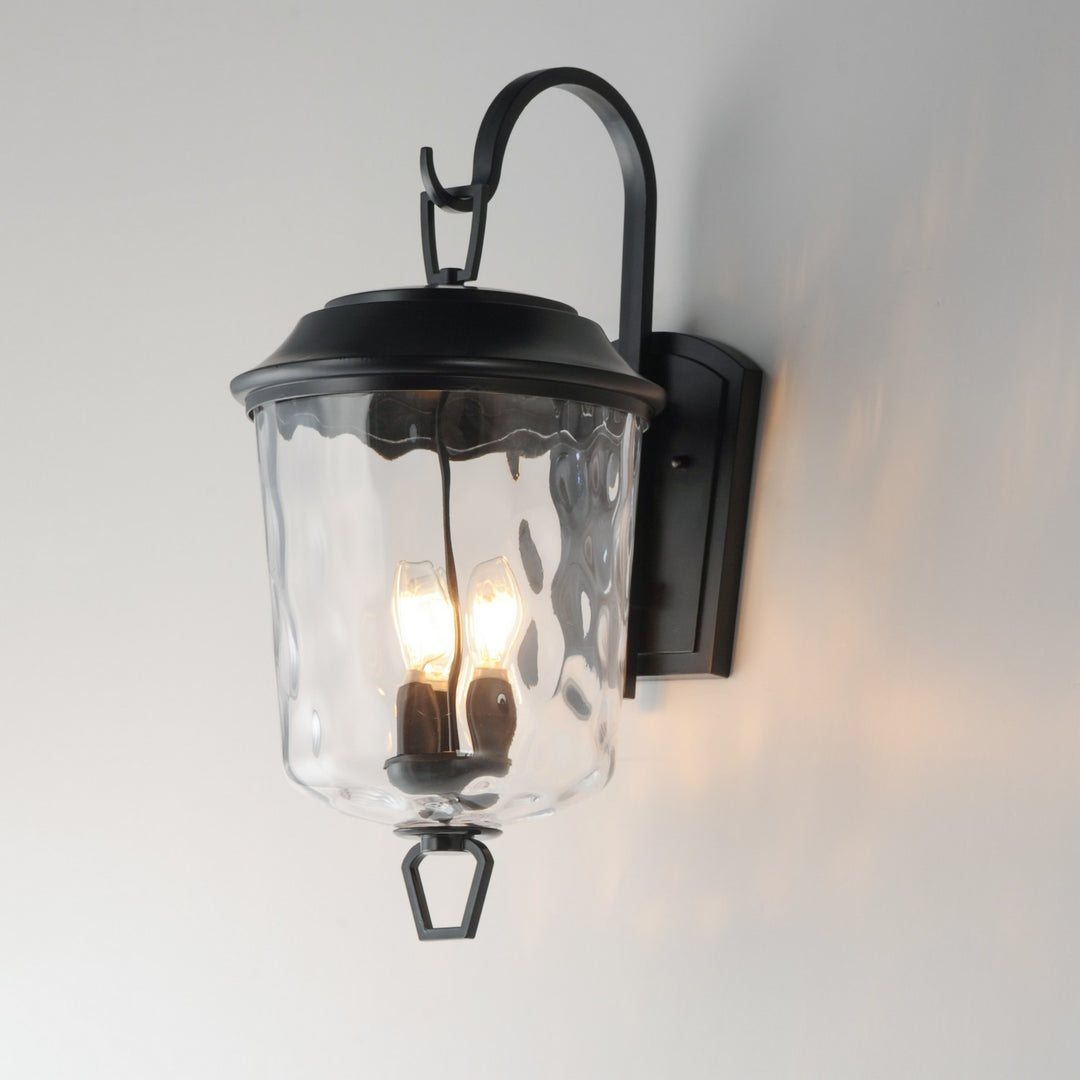 Maxim - 34214WGDBZ - Three Light Outdoor Wall Sconce - Prescott - Dark Bronze