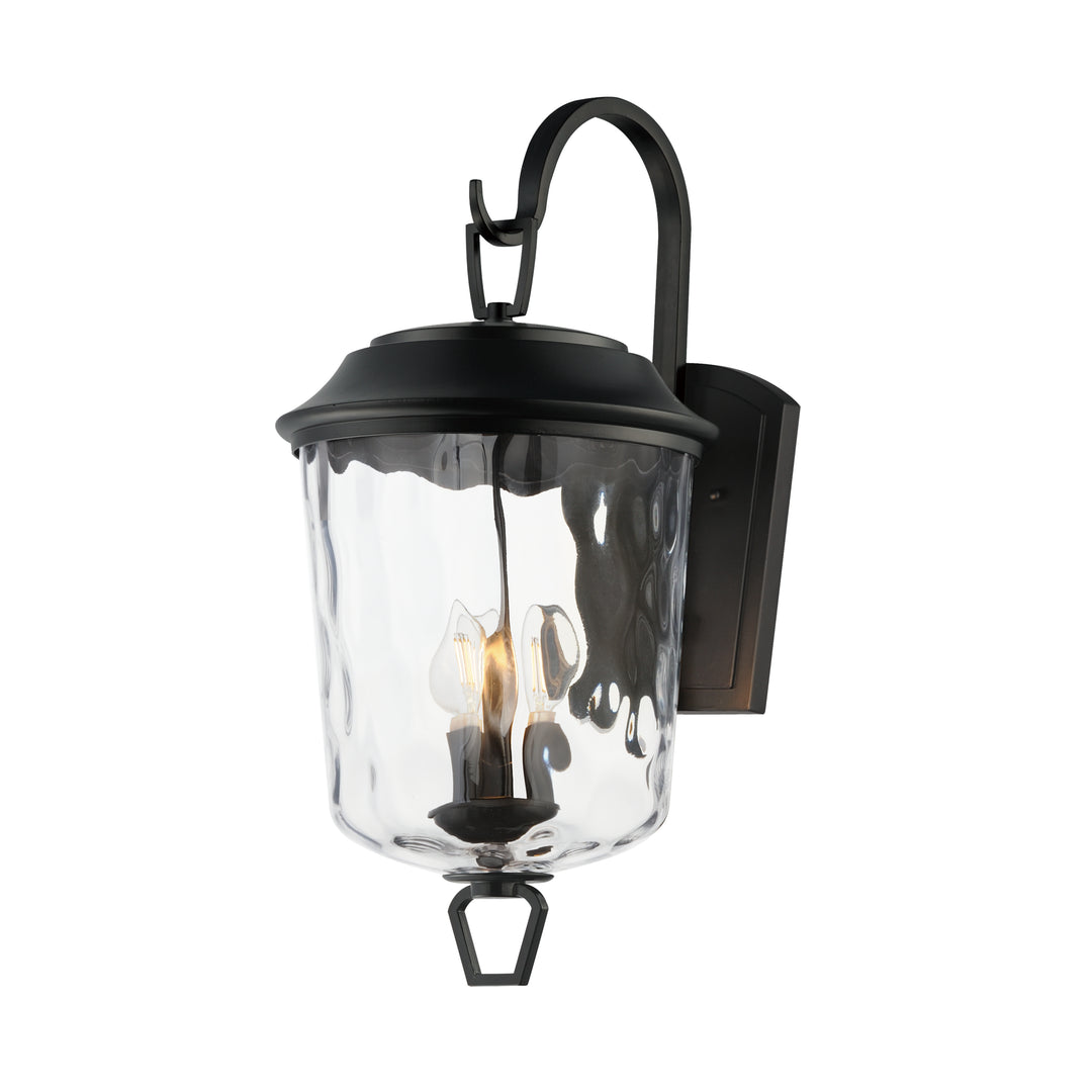 Maxim - 34214WGDBZ - Three Light Outdoor Wall Sconce - Prescott - Dark Bronze