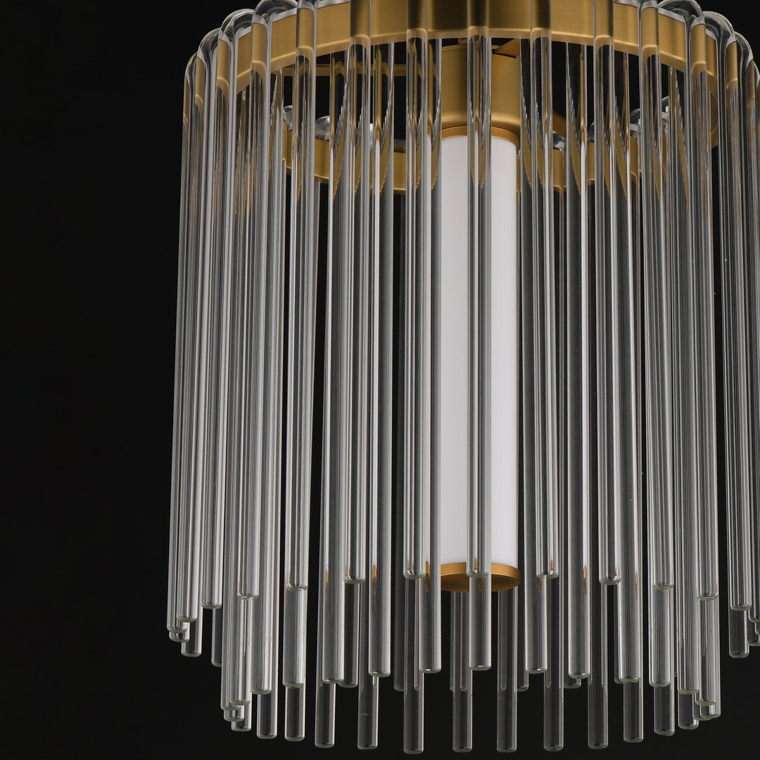 Maxim - 38421CLNAB - LED Pendant - Jolie - Natural Aged Brass
