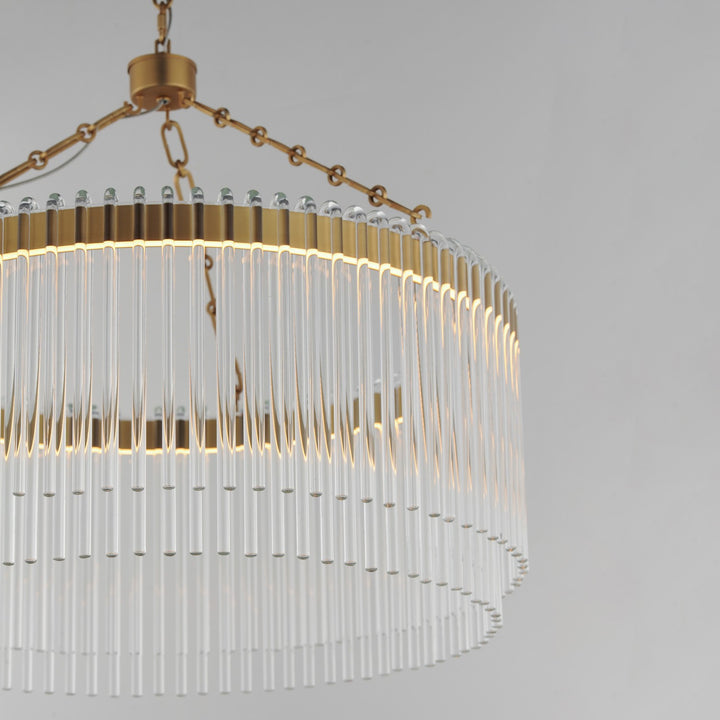 Maxim - 38422CLNAB - LED Pendant - Jolie - Natural Aged Brass