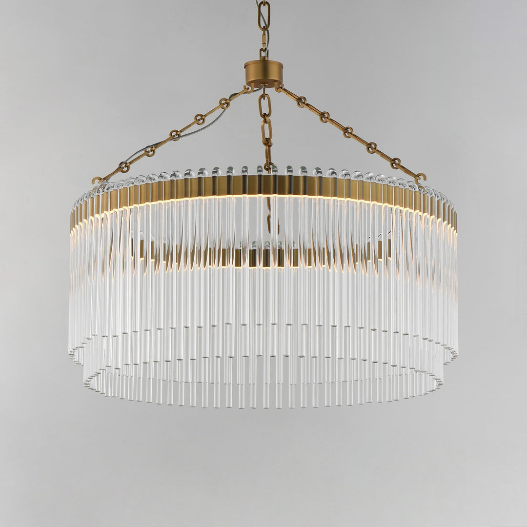 Maxim - 38422CLNAB - LED Pendant - Jolie - Natural Aged Brass