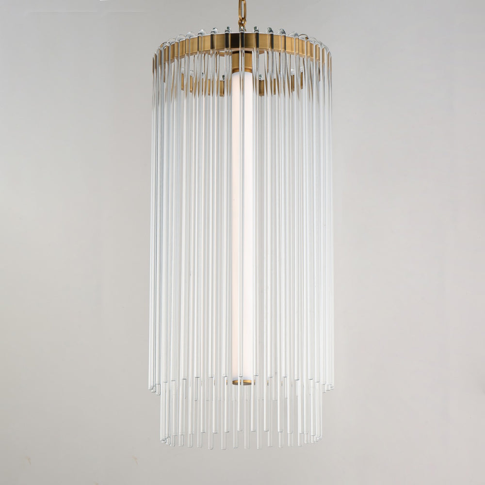 Maxim - 38426CLNAB - LED Foyer Pendant - Jolie - Natural Aged Brass