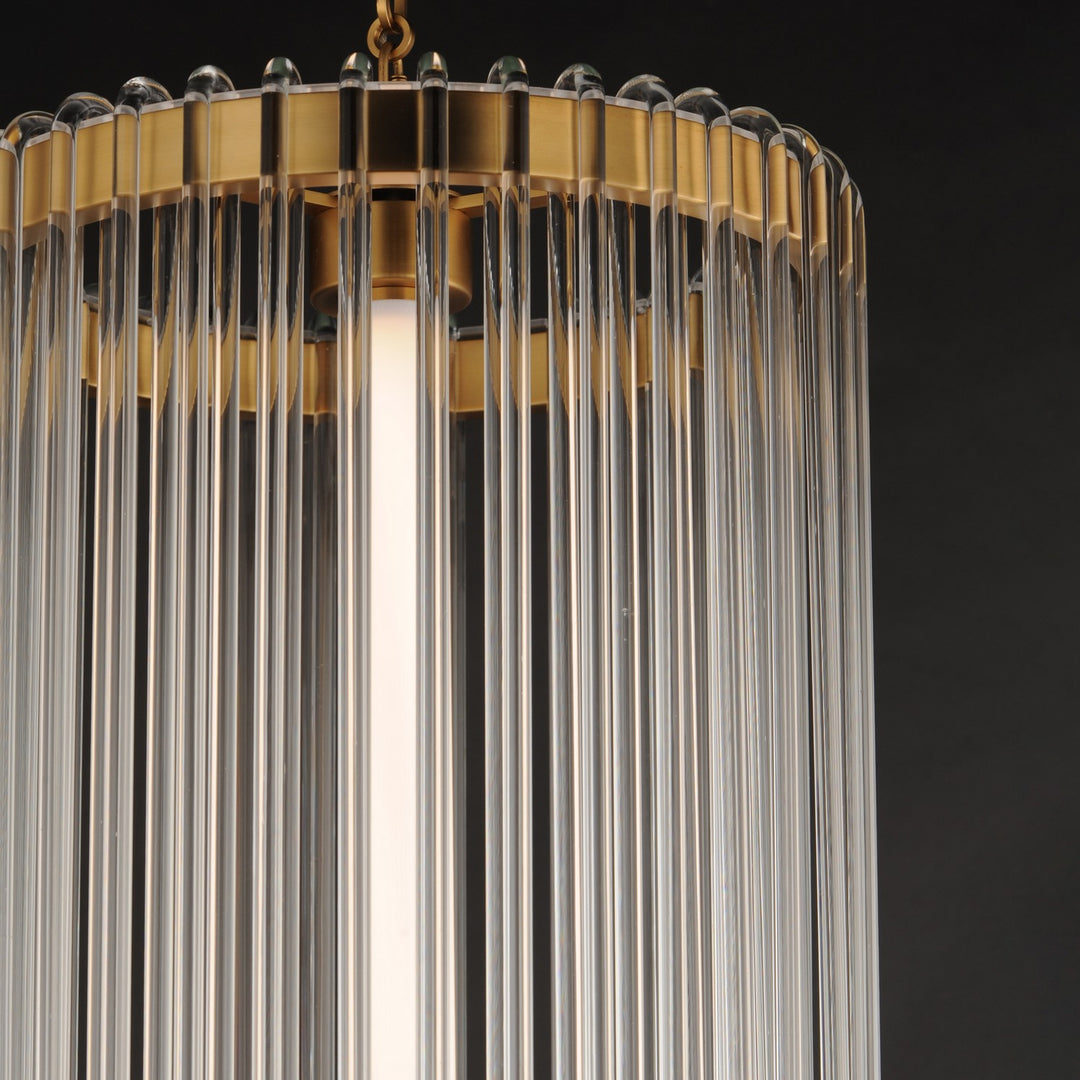 Maxim - 38426CLNAB - LED Foyer Pendant - Jolie - Natural Aged Brass