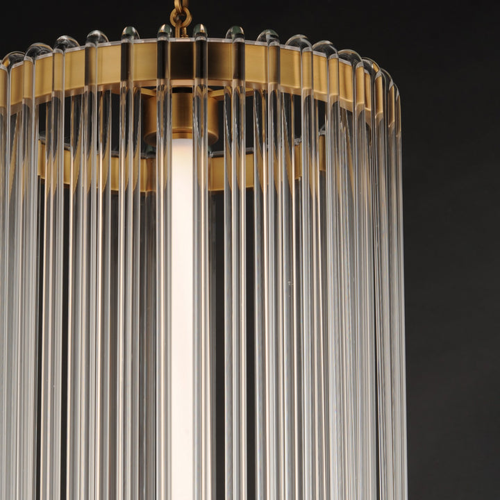 Maxim - 38426CLNAB - LED Foyer Pendant - Jolie - Natural Aged Brass