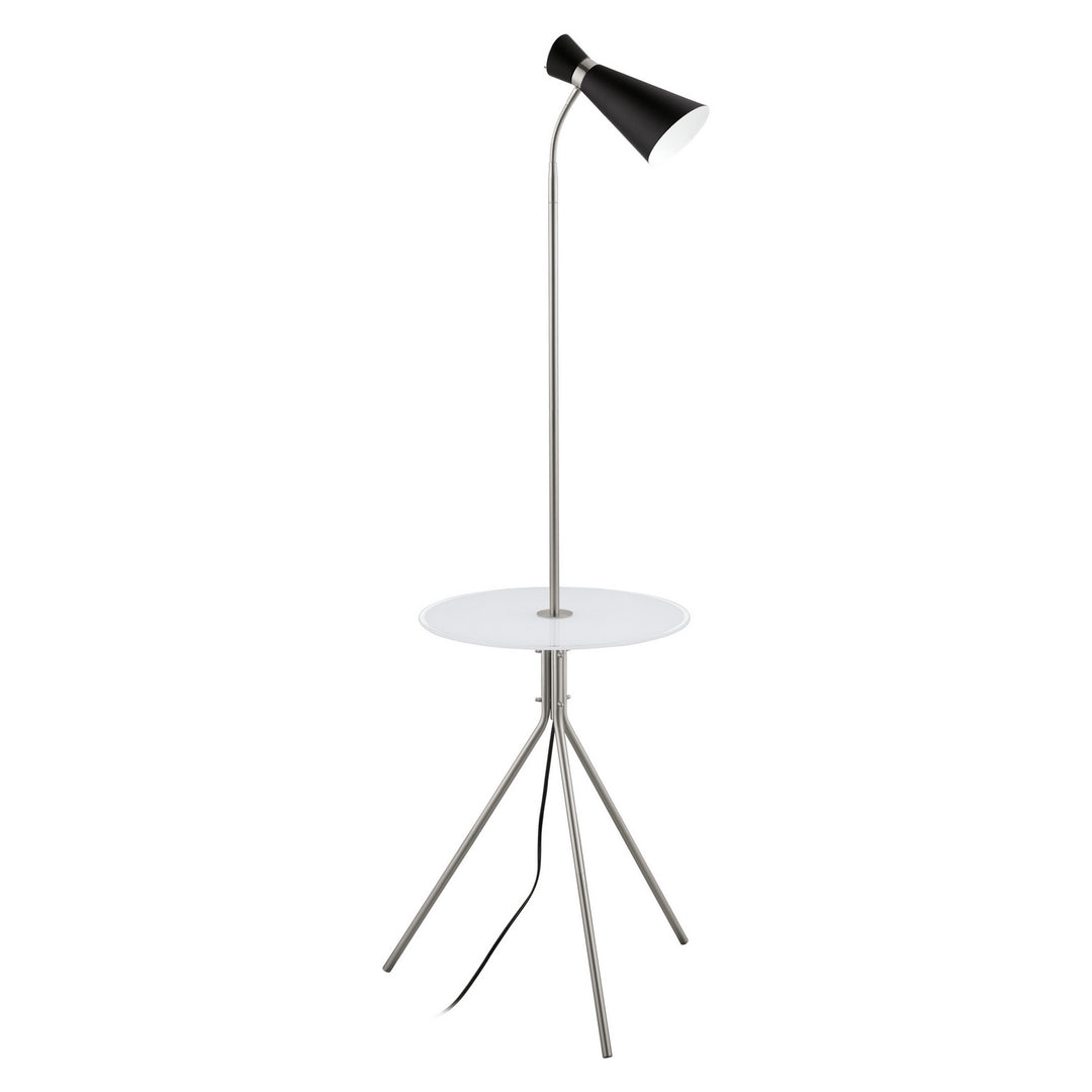 Eglo Canada - 203648A - One Light Floor Lamp - Policara - Matte Nickel