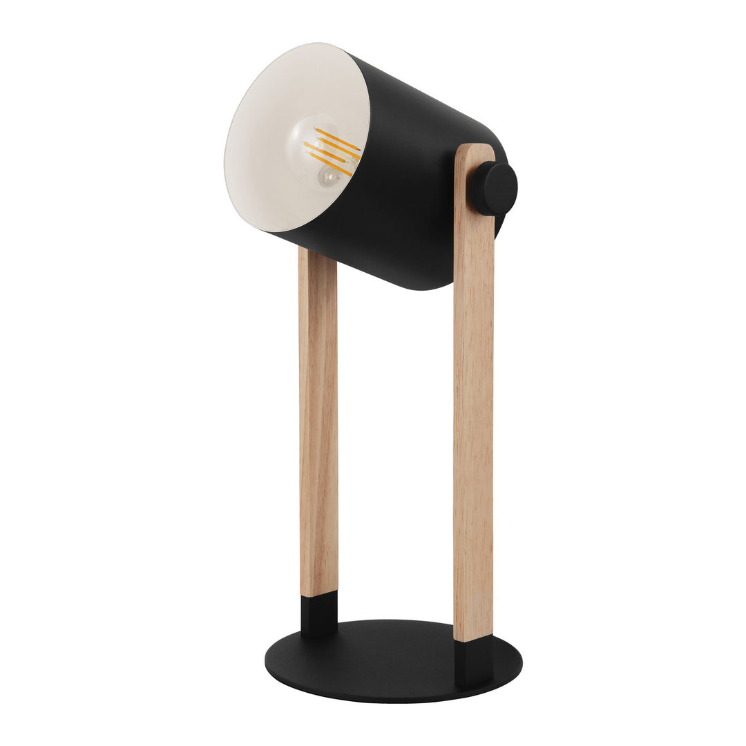 Eglo Canada - 43047A - One Light Table Lamp - Hornwood - Black & Natural Wood