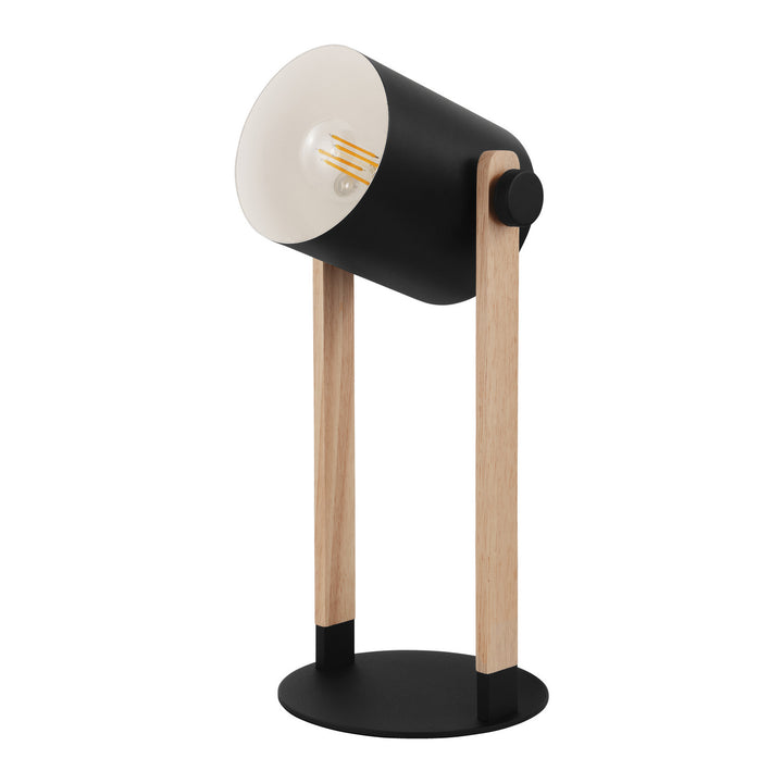 Eglo Canada - 43047A - One Light Table Lamp - Hornwood - Black & Natural Wood