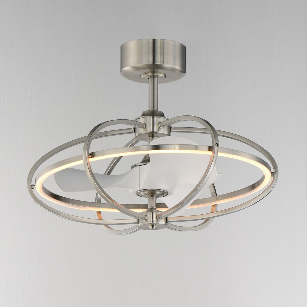 Maxim - 61001SN - LED Fandelight - Corona Fan - Satin Nickel