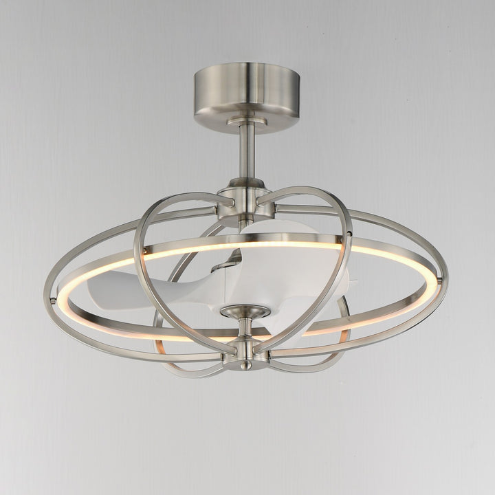 Maxim - 61001SN - LED Fandelight - Corona Fan - Satin Nickel