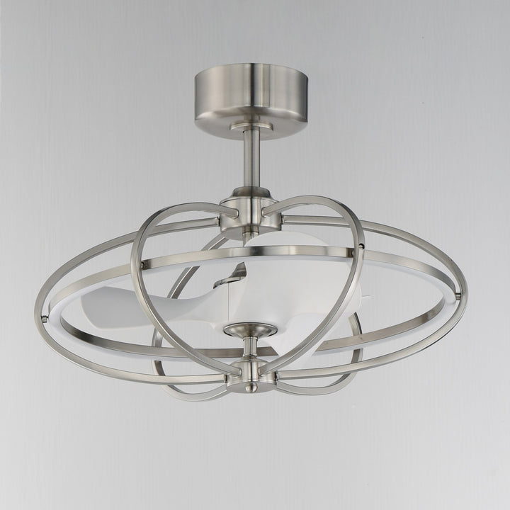 Maxim - 61001SN - LED Fandelight - Corona Fan - Satin Nickel