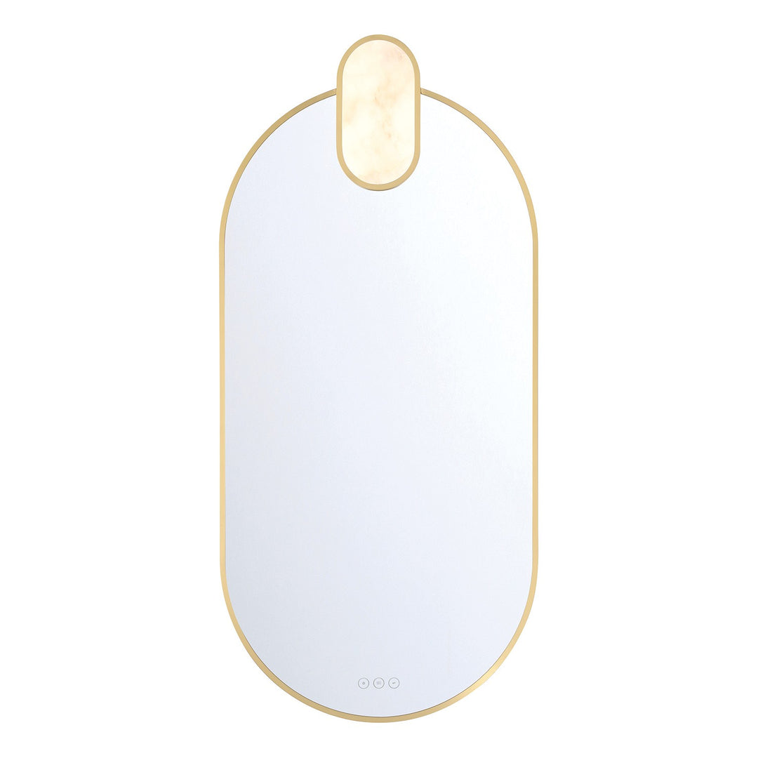 Mrissa LED Mirror in Gold - available from The Lighting Shoppe, trusted by Canadian homeowners