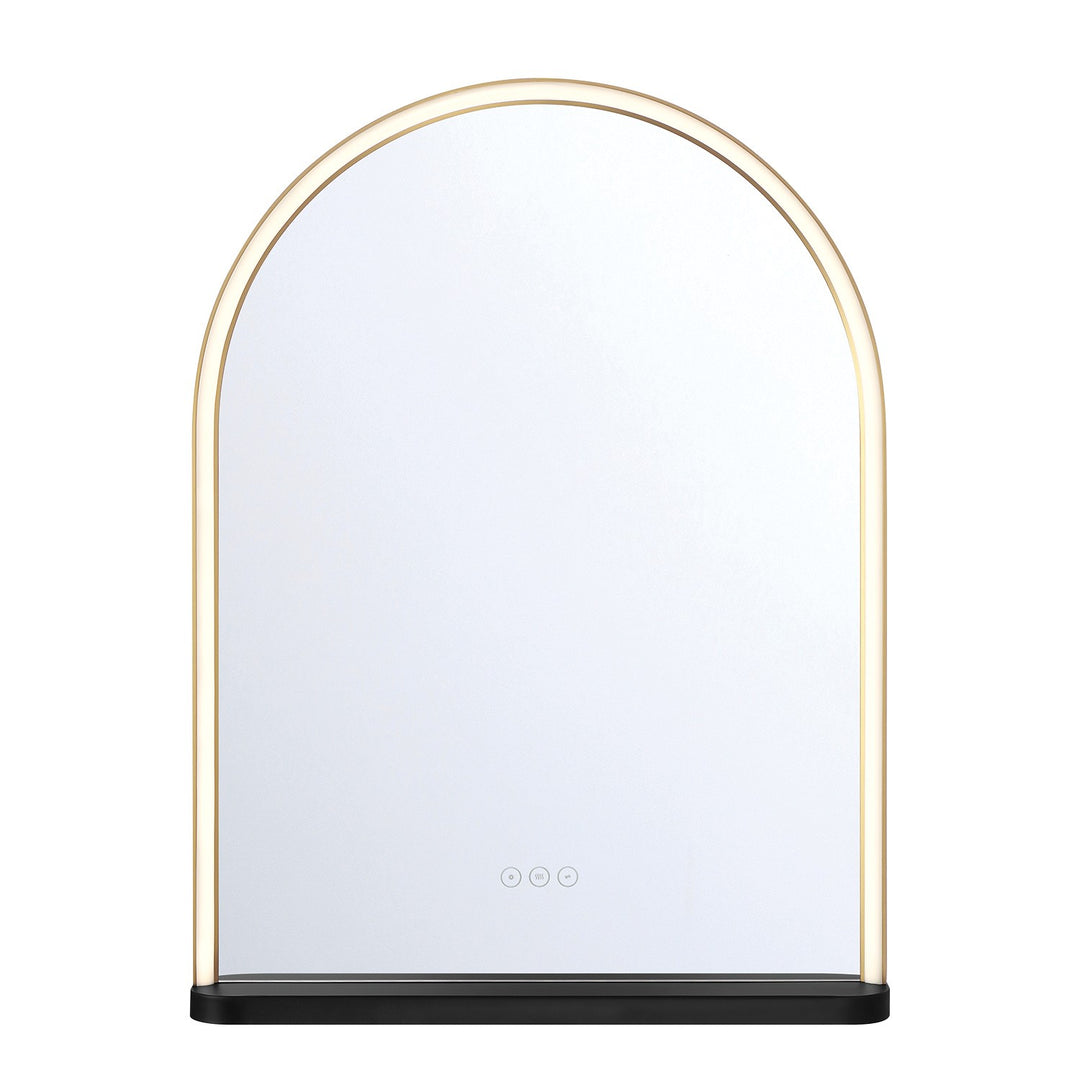 Serin LED Mirror in Gold-Black - available from The Lighting Shoppe, trusted by Canadian homeowners