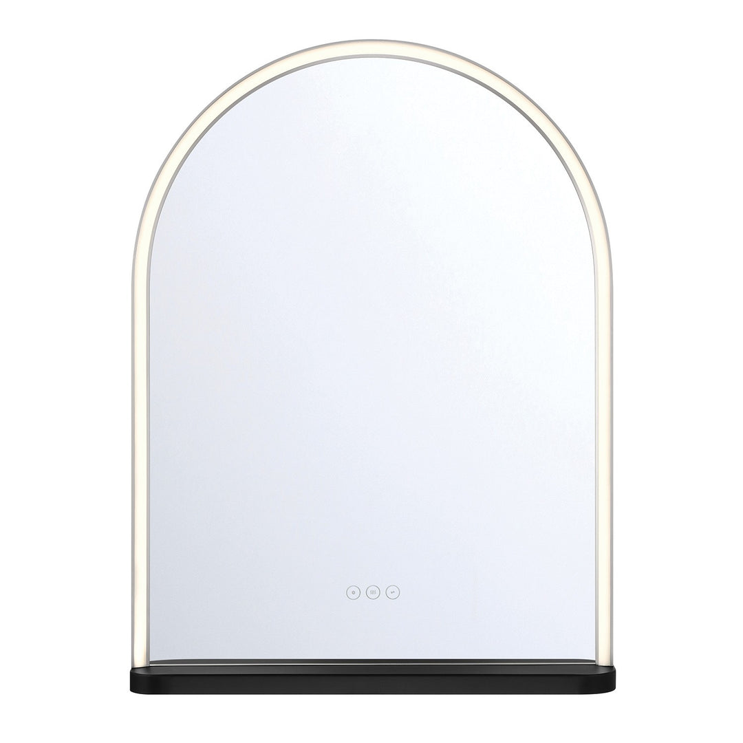 Serin LED Mirror in Satin Nickel Black - available from The Lighting Shoppe, trusted by Canadian homeowners
