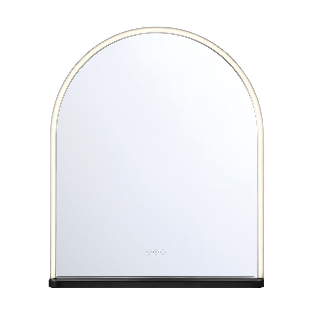 Serin LED Mirror in Satin Nickel Black - available from The Lighting Shoppe, trusted by Canadian homeowners