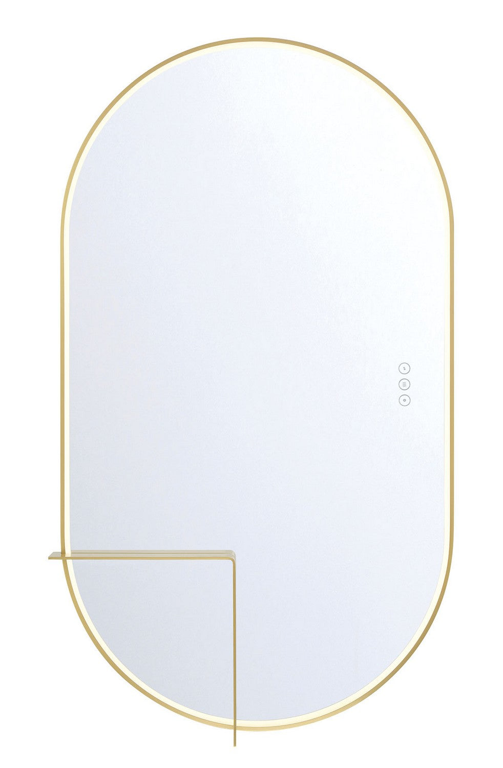 LED Mirror in Gold - available from The Lighting Shoppe, trusted by Canadian homeowners