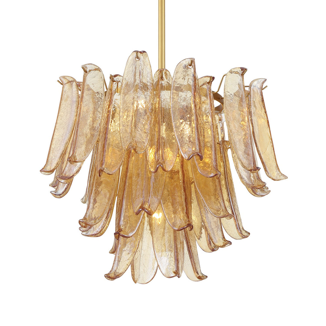 Regent Nine Light Chandelier in Legacy Brass - available from The Lighting Shoppe, trusted by Canadian homeowners