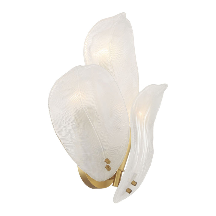 Orchid Three Light Wall Sconce in Legacy Brass - available from The Lighting Shoppe, trusted by Canadian homeowners