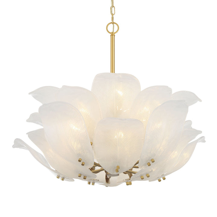 Orchid Ten Light Pendant in Legacy Brass - available from The Lighting Shoppe, trusted by Canadian homeowners
