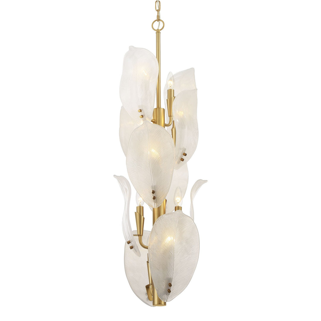Orchid Ten Light Pendant in Legacy Brass - available from The Lighting Shoppe, trusted by Canadian homeowners