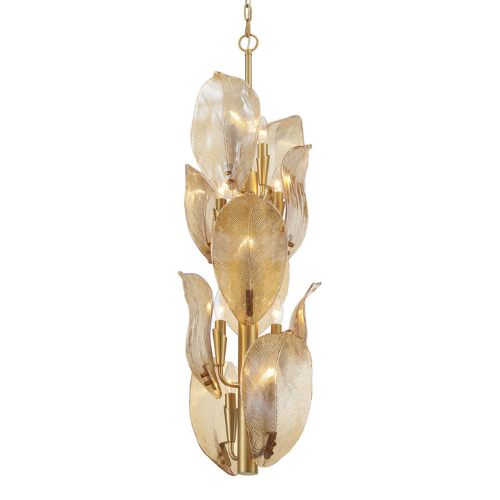 Orchid Ten Light Pendant in Legacy Brass - available from The Lighting Shoppe, trusted by Canadian homeowners