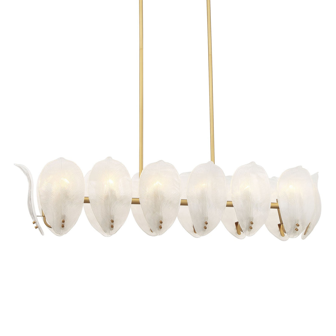Orchid 14 Light Island Pendant in Legacy Brass - available from The Lighting Shoppe, trusted by Canadian homeowners