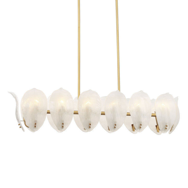 Orchid 14 Light Island Pendant in Legacy Brass - available from The Lighting Shoppe, trusted by Canadian homeowners