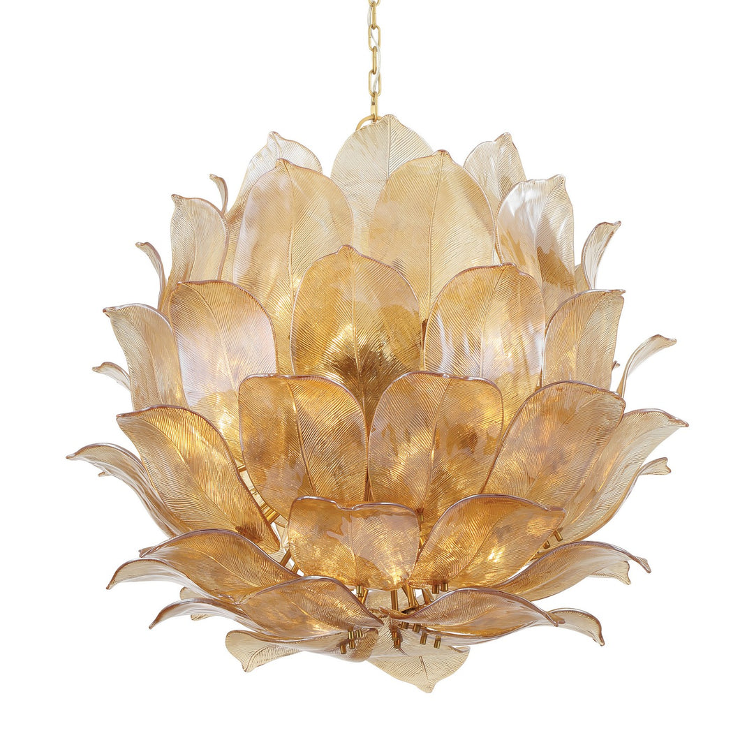 Orchid 24 Light Pendant in Legacy Brass - available from The Lighting Shoppe, trusted by Canadian homeowners